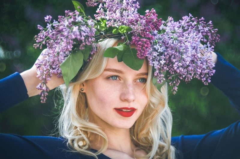 Flower crown for boho-chic wedding